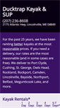 Mobile Screenshot of ducktrapkayak.com